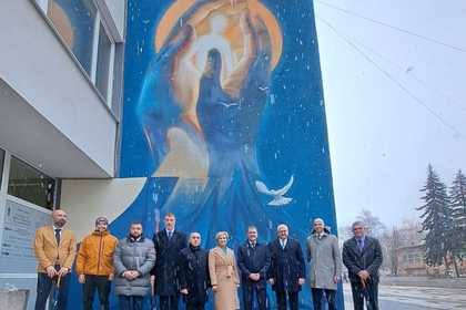 One more piece of graffiti from the MFA’s street art competition ‘Bulgaria — More Beautiful in NATO’ was unveiled in Pernik